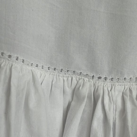 ANTHROPOLOGIE JOIE HAUKEA  SHIRRED PEPLUM TOP WHITE SIZE MEDIUM - Picture 6 of 10